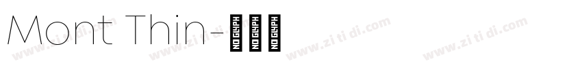 Mont Thin字体转换